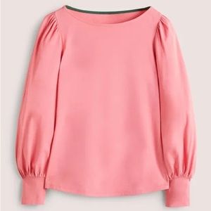 Boden blouson long sleeve boatneck top 14 US